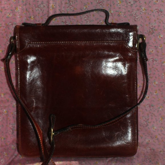 Vintage Italy Leather Cross Body and/or Messenger Bag or Satchel Made In Italy - Picture 3 of 13